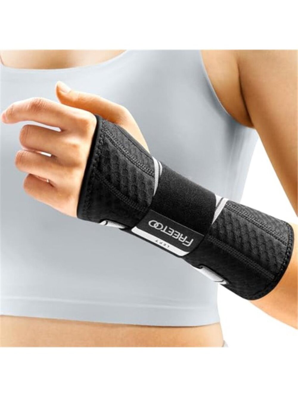 New Wrist Support Brace Left Hand for Tendonitis, Sprained Wrist, Strain,